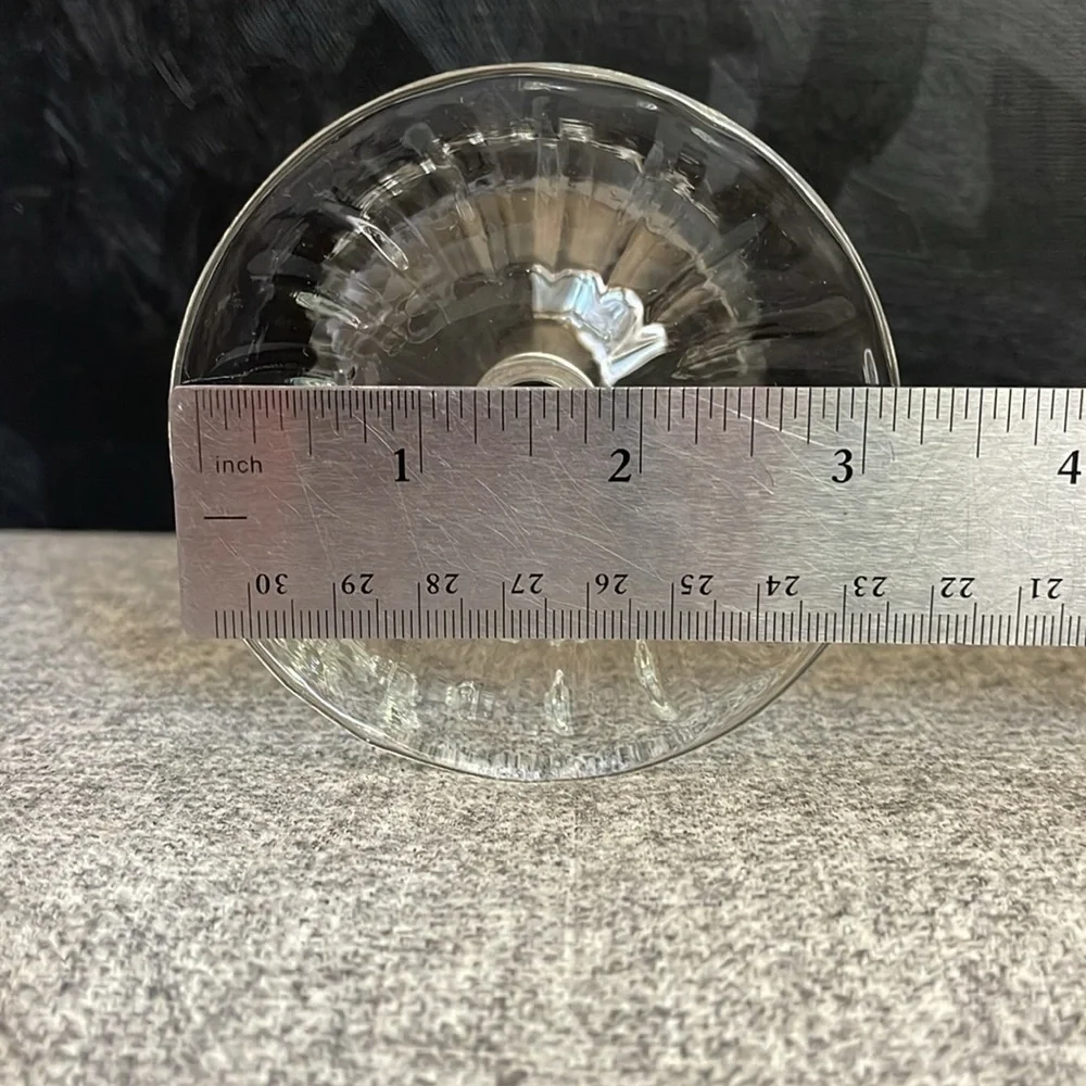 BHLDN Anthropologist Scalloped Glass Vase S. NWT